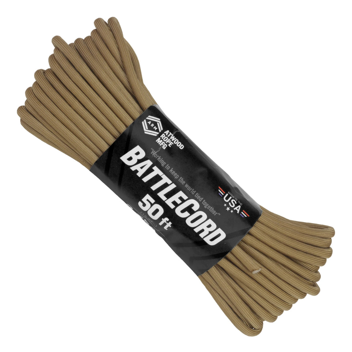 Atwood Rope 5.6 mm BattleCord, 50 ft - Coyote