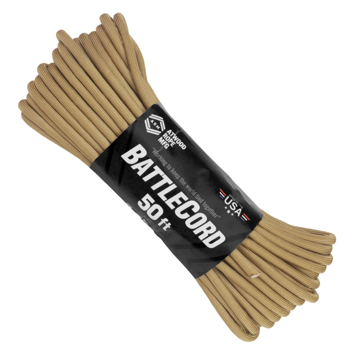 Atwood Rope 5.6 mm Heavy-Duty BattleCord - Tan, 50 ft