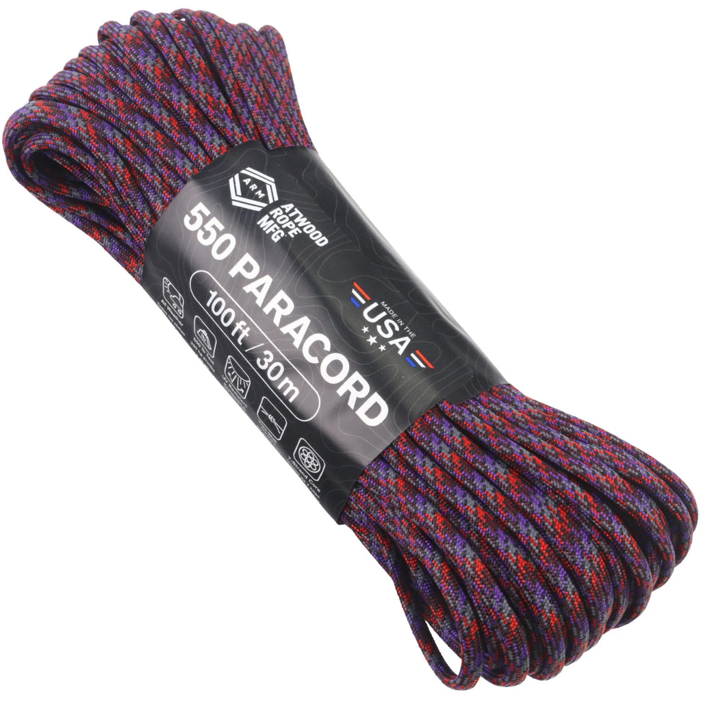 Atwood Rope 550 Paracord - Apocalypse, 100-Foot Hank