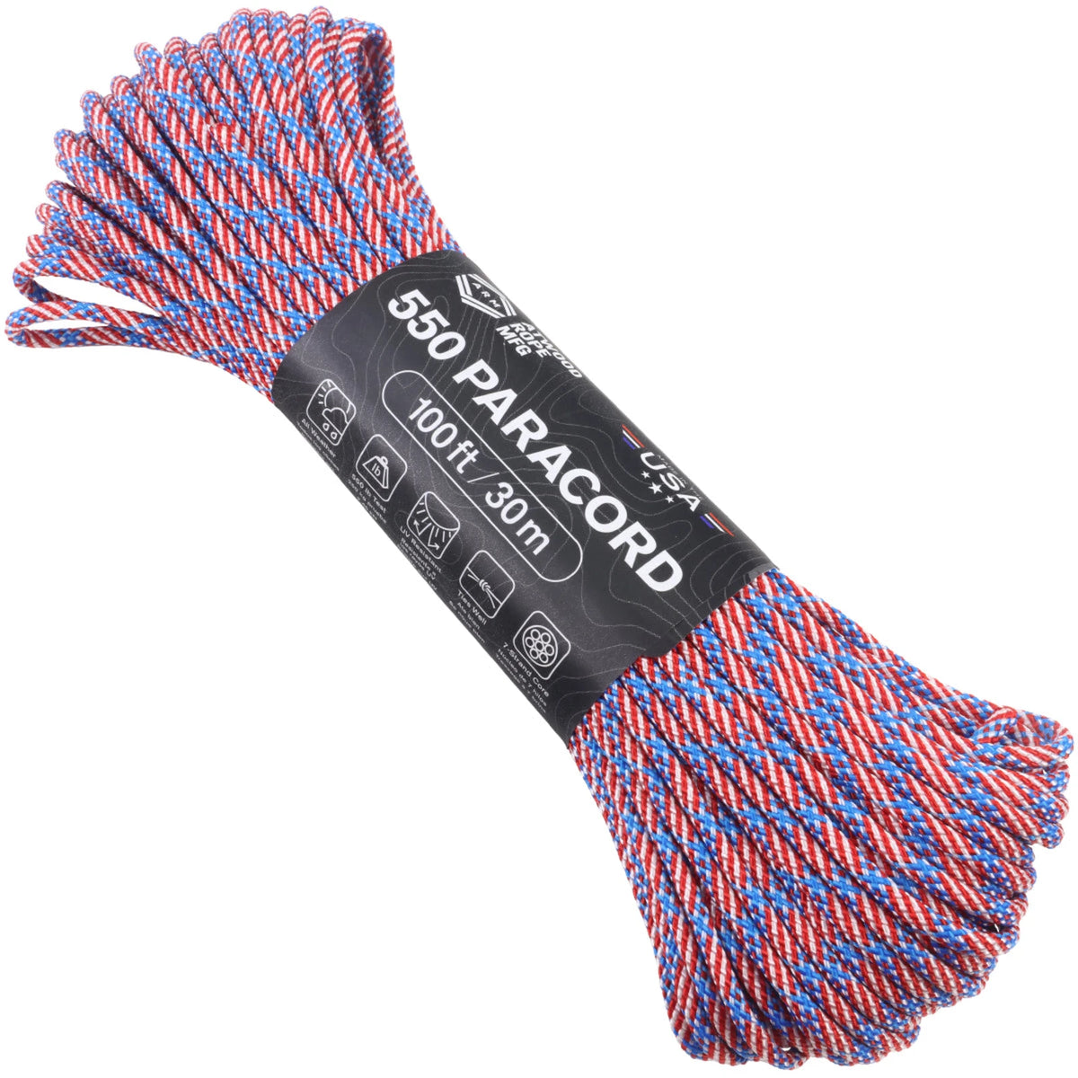 Atwood Rope 550 Paracord - Flag, 100 ft — Image 2