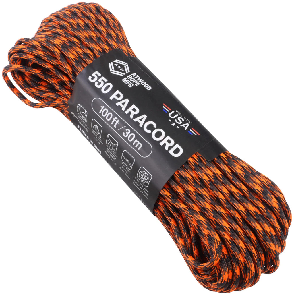 Atwood Rope 550 Paracord - Open Season, 100-Foot Hank