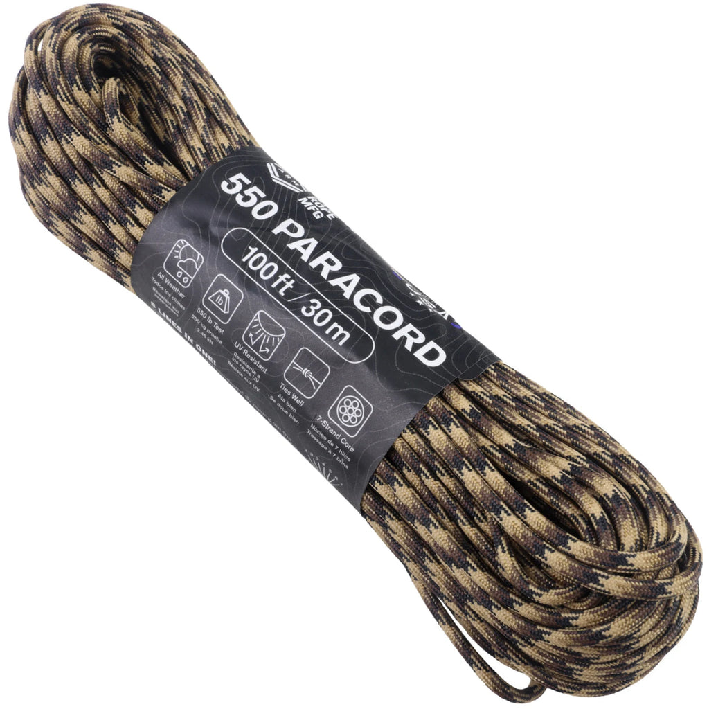 Atwood Rope 550 Paracord - Tomahawk, 100-Foot Hank
