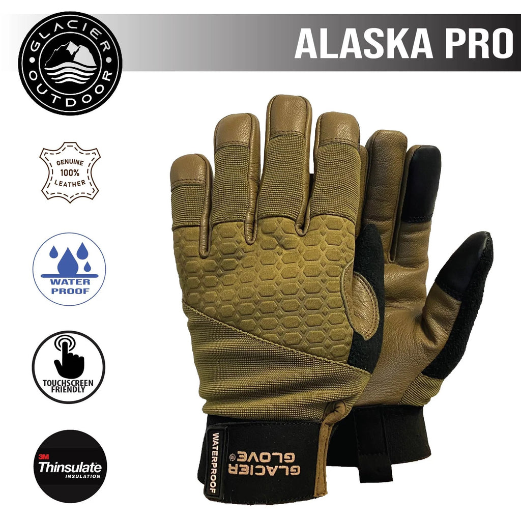 Glacier Glove Alaska Pro Waterproof Gloves - Coyote — Image 2