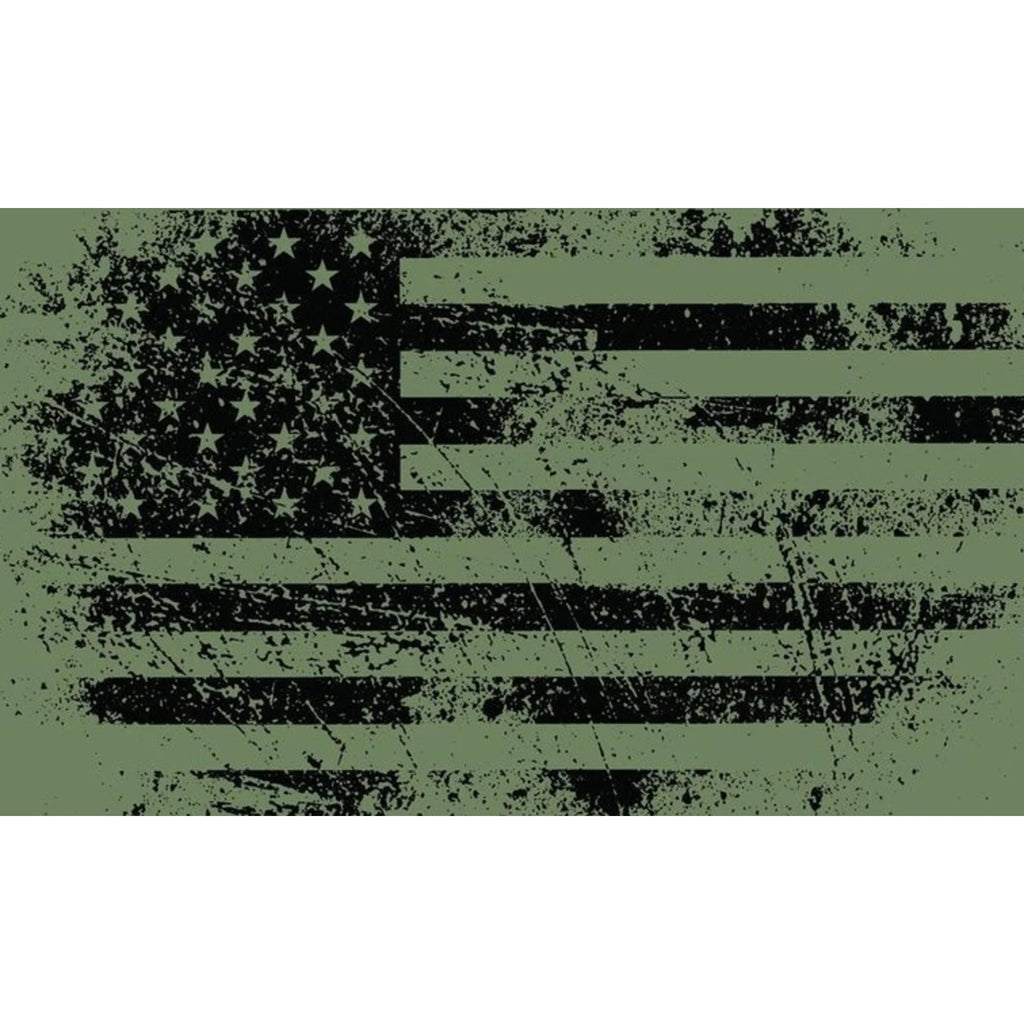 Grunt Style Vintage American Unisex Hoodie - Military Green — Image 3
