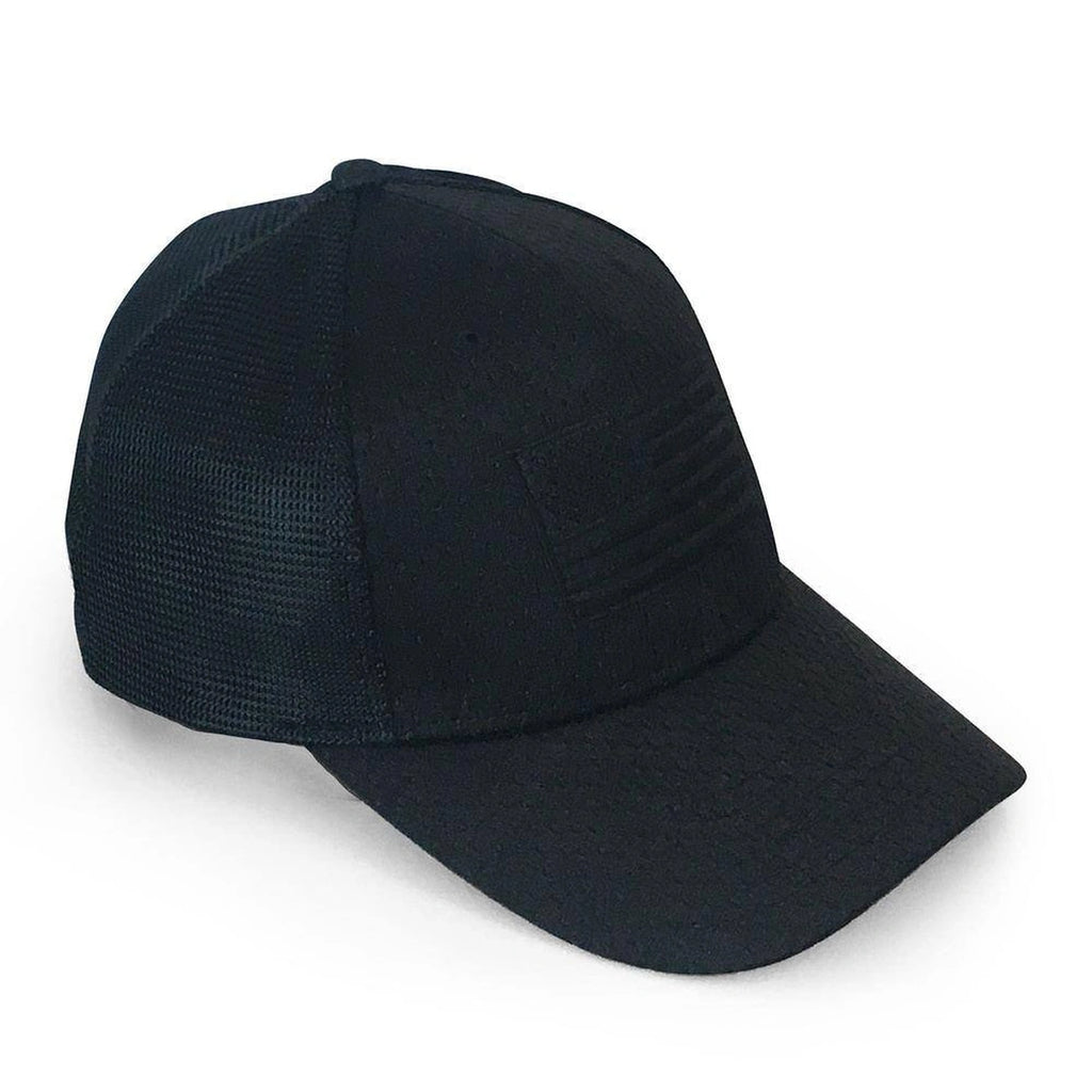 Grunt Style | Blackout Flag Stretch Fit Hat - Black