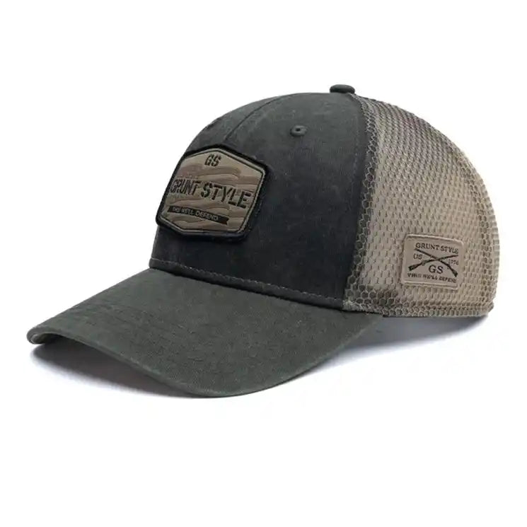 Grunt Style Old Glory Patch Adjustable Trucker Hat