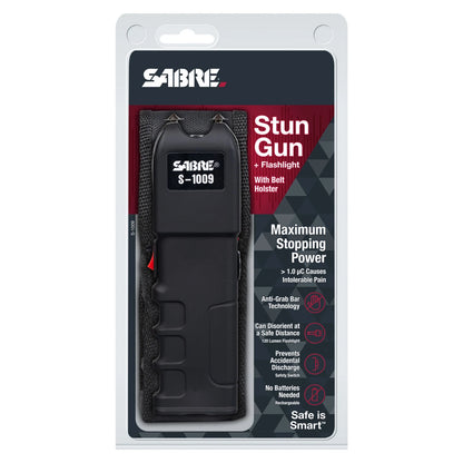 Sabre | 3-in-1 Stun Gun with Flashlight & Anti-Grab Bar Technology