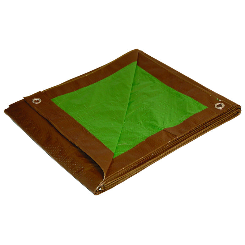 Foremost Dry Top 18 x 24 ft Brown/Green Reversible Tarp