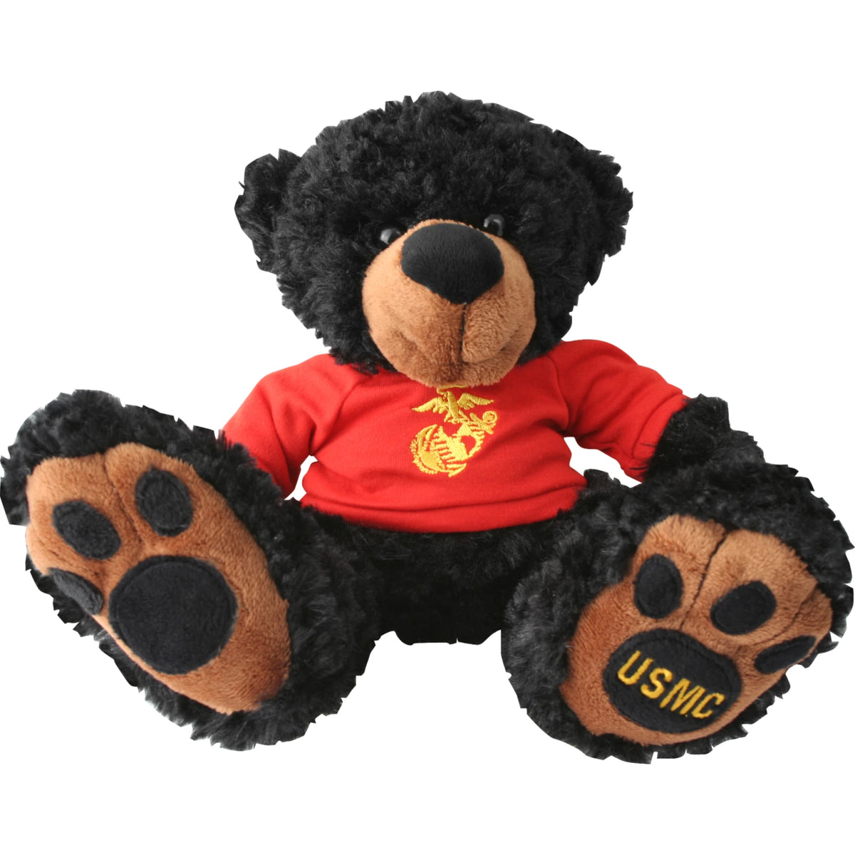 Mitchell Proffitt USMC EGA Plush Black Bear in Red Shirt