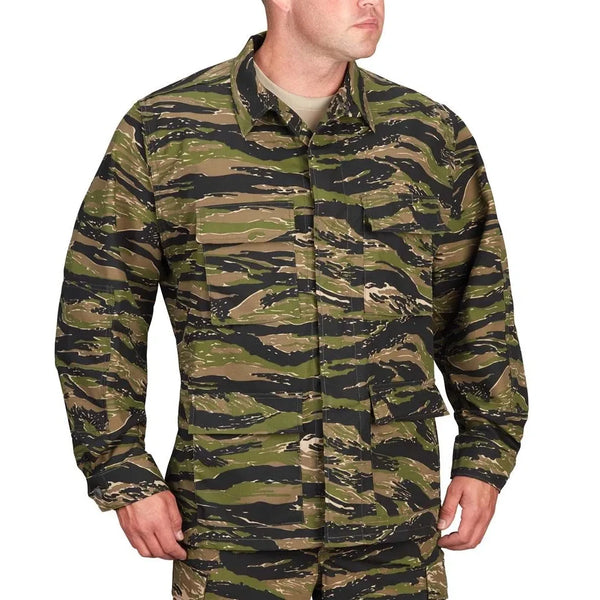 ジャケット・アウター tiger Stripe camo BDU military Jacket Tiger Stripe Camo 60/40 Rip-Stop BDU Jacket PROPPER