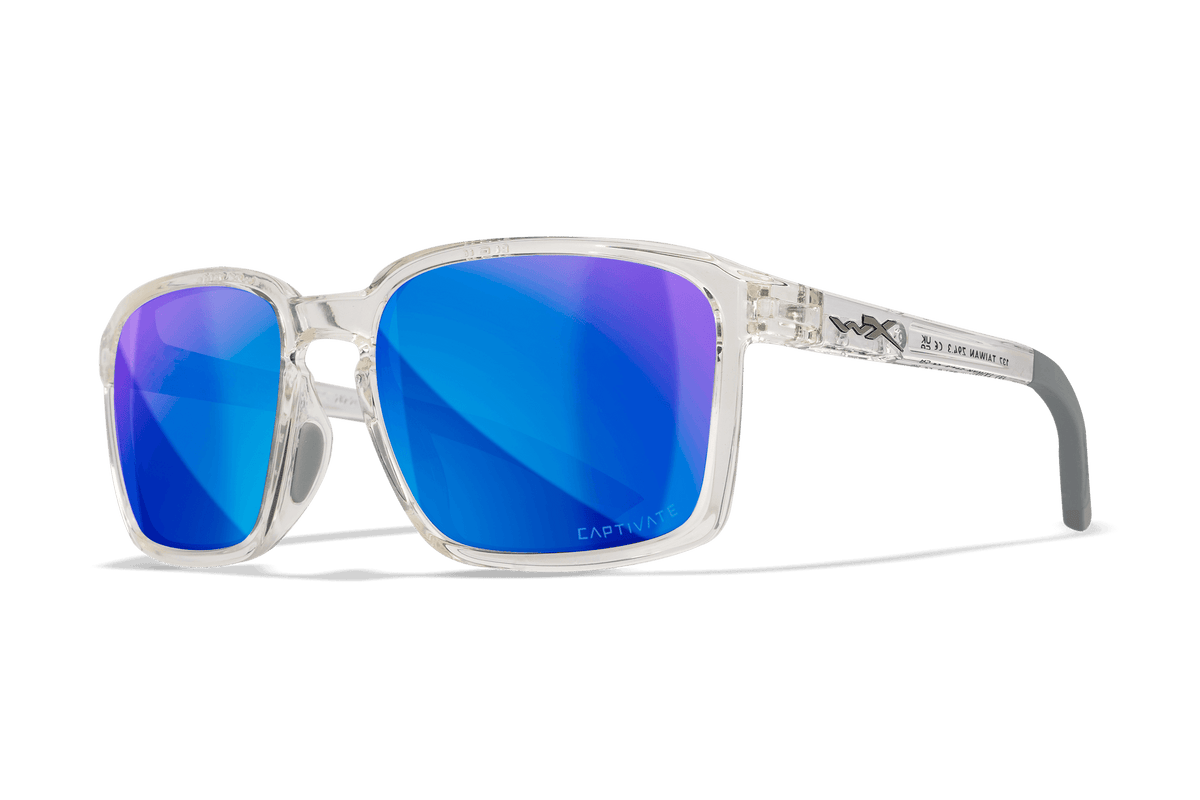 Wiley X Alfa Polarized Blue Mirror Protective Sunglasses