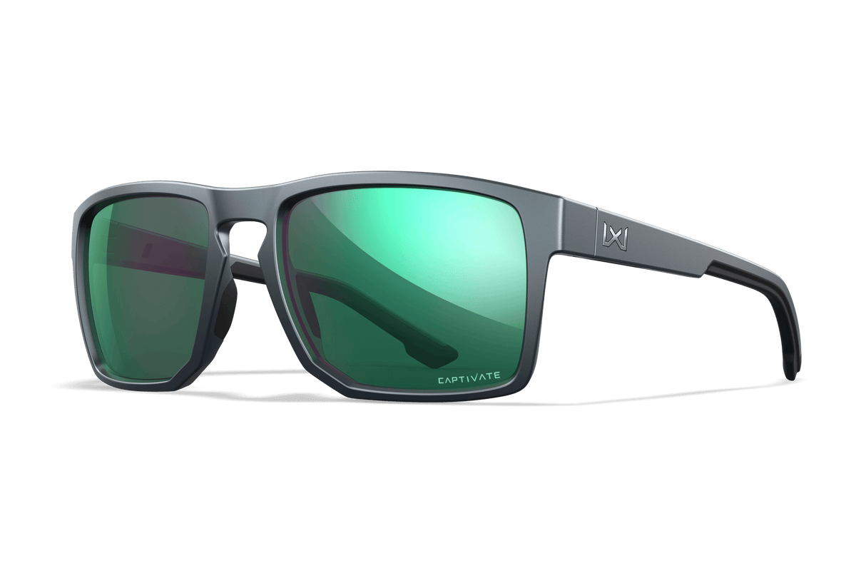 Wiley X Founder Polarized Green Mirror Protective Sunglasses