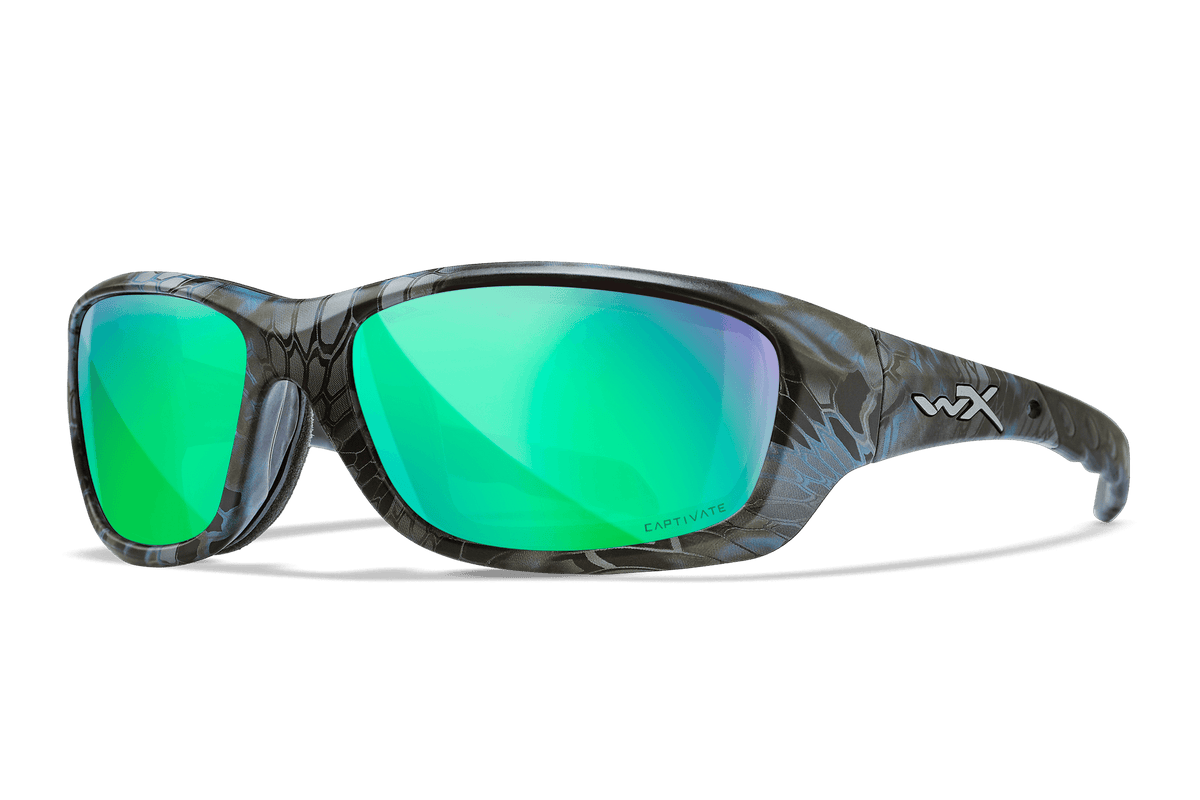 Wiley X Gravity Polarized Green Mirror Protective Sunglasses