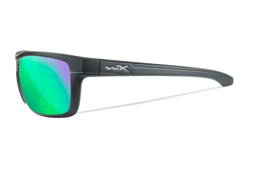 Wiley X Kingpin Polarized Green Mirror Protective Sunglasses — Image 3