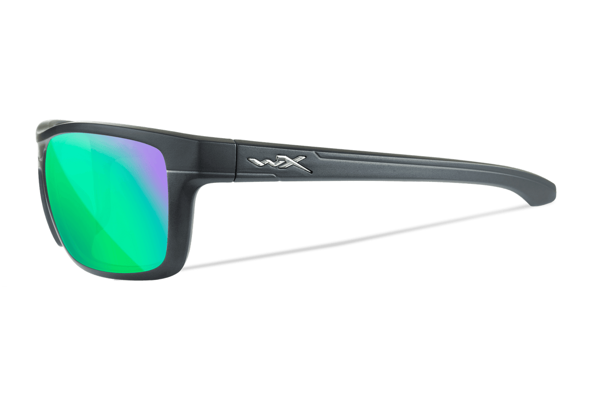 Wiley X Kingpin Polarized Green Mirror Protective Sunglasses — Image 3