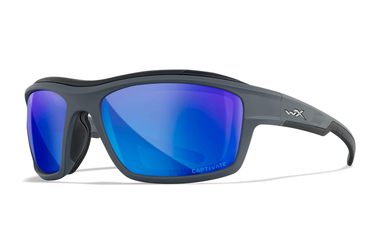Wiley X Ozone Polarized Blue Mirror Protective Sunglasses