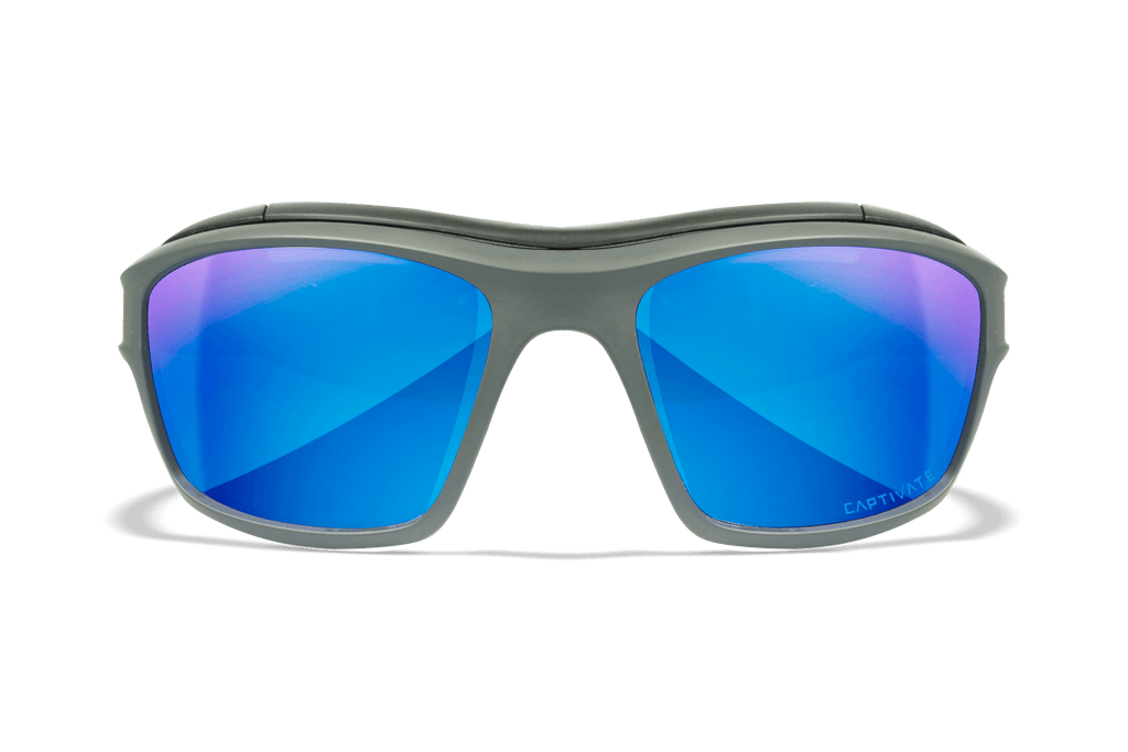 Wiley X Ozone Polarized Blue Mirror Protective Sunglasses — Image 2