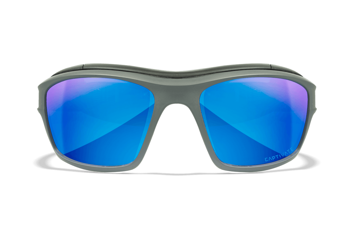 Wiley X Ozone Polarized Blue Mirror Protective Sunglasses — Image 2