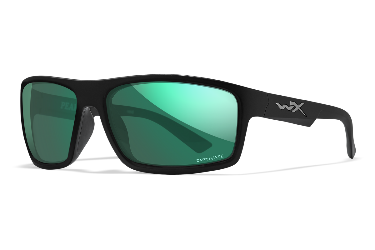Wiley X Peak Polarized Green Mirror Protective Sunglasses