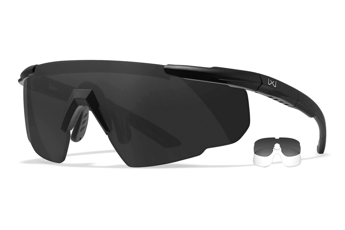 Wiley X Saber Advanced Grey Clear Two-Lens Eyewear Kit