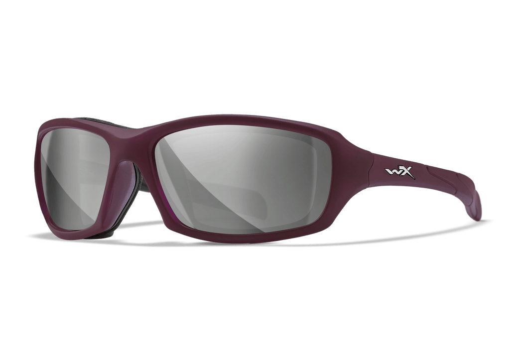 Wiley X Sleek Smoke Grey and Silver Flash Protective Sunglasses