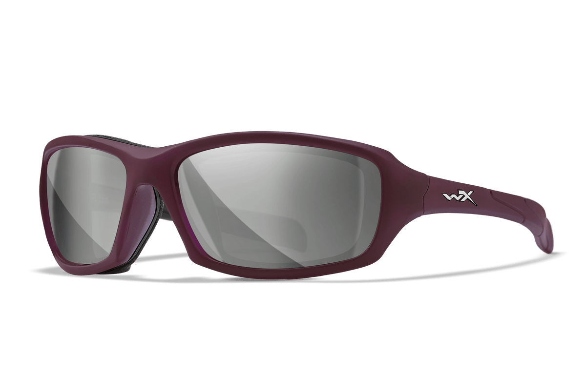 Wiley X Sleek Smoke Grey and Silver Flash Protective Sunglasses