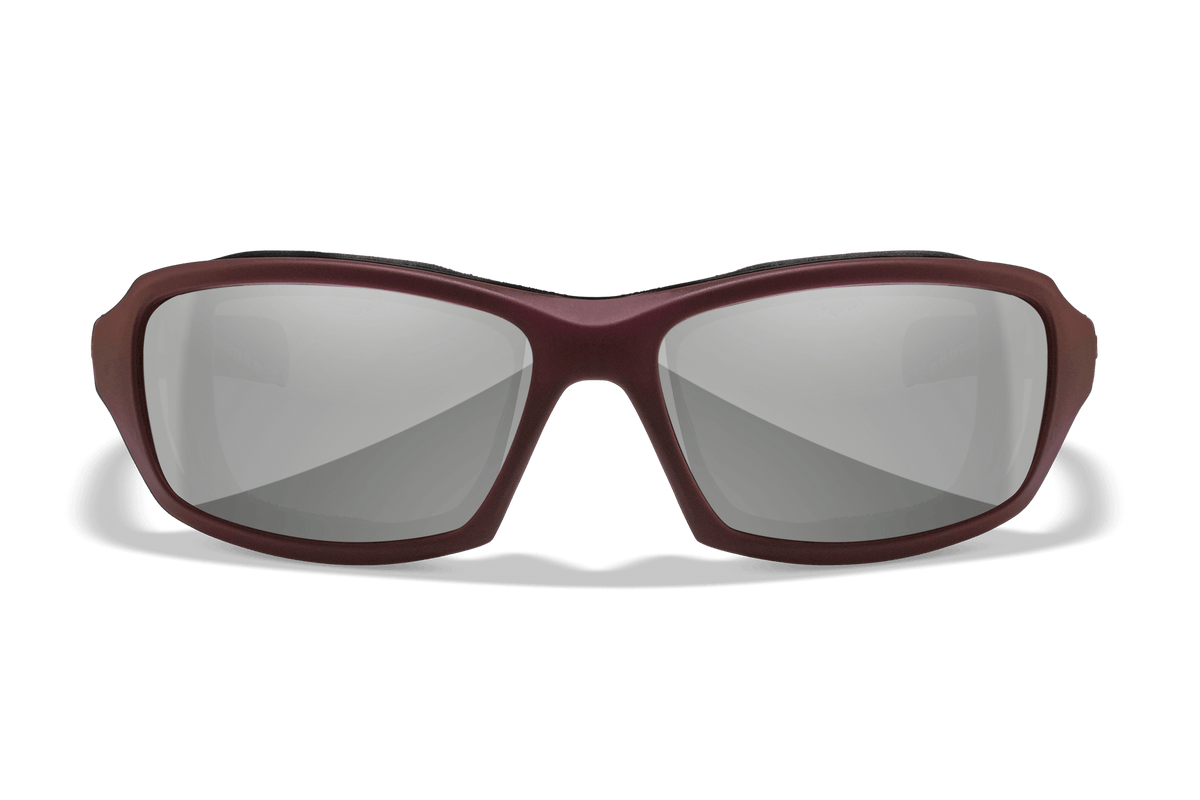 Wiley X Sleek Smoke Grey and Silver Flash Protective Sunglasses — Image 2