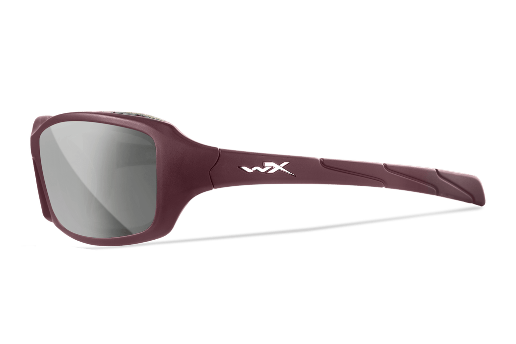 Wiley X Sleek Smoke Grey and Silver Flash Protective Sunglasses — Image 3
