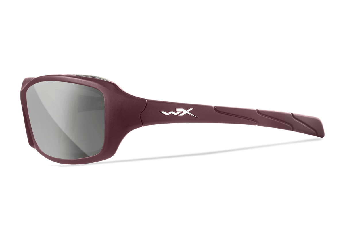 Wiley X Sleek Smoke Grey and Silver Flash Protective Sunglasses — Image 3