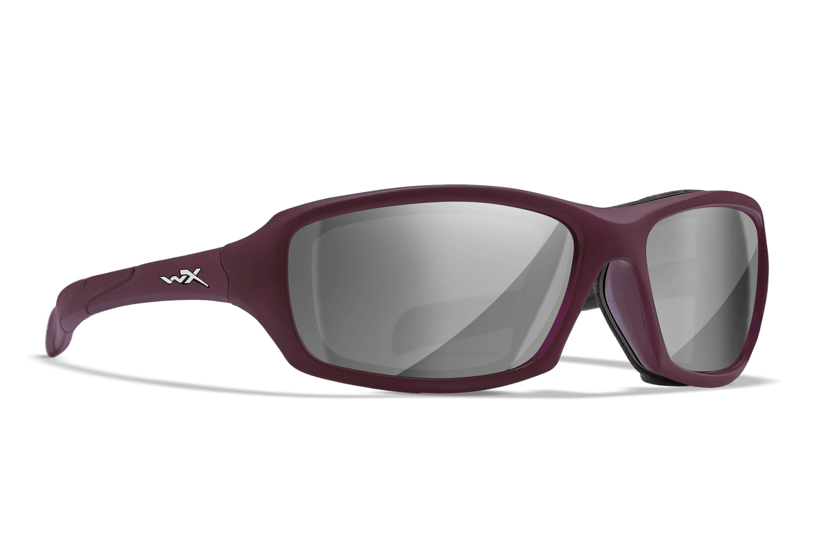 Wiley X Sleek Smoke Grey and Silver Flash Protective Sunglasses — Image 4