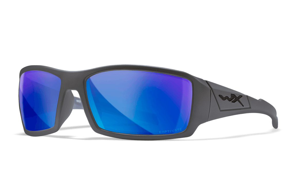 Wiley X Twisted Polarized Blue Mirror Protective Sunglasses
