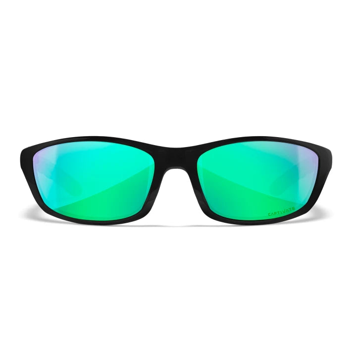 Wiley X: P-17 - Polarized Emerald Green Lens/Gloss Black Frame